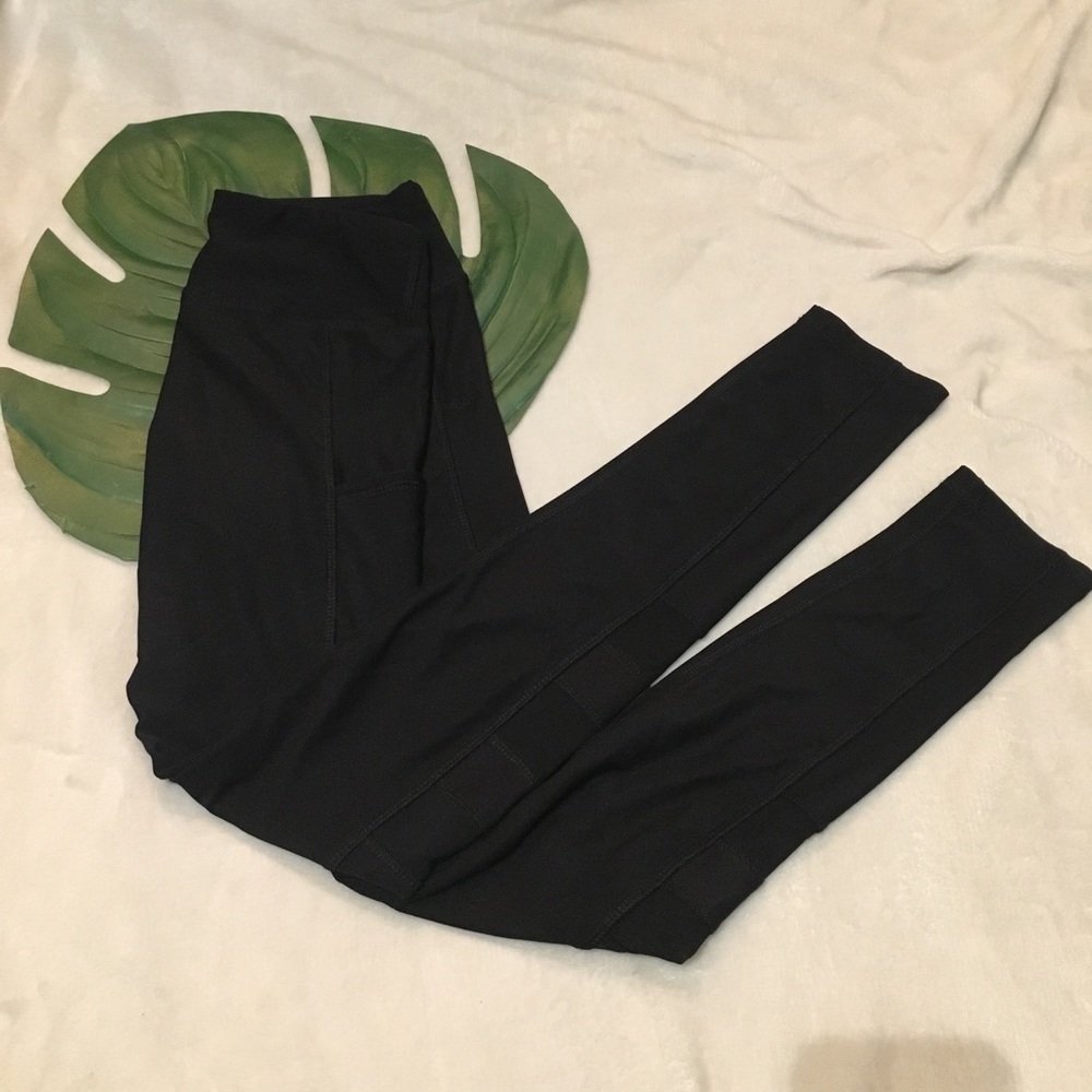 Black Leggings w/ mesh side panels